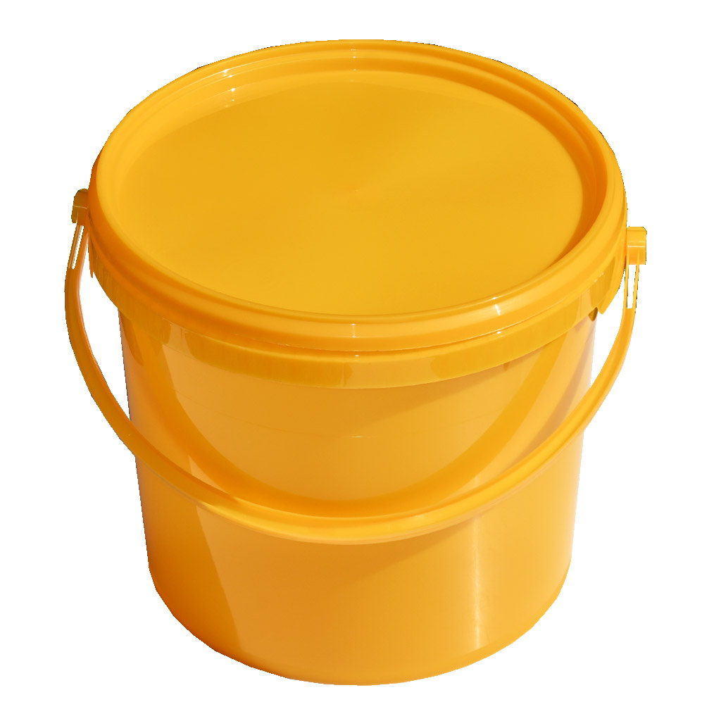 Műanyag mézeskanna 7 kg sárga