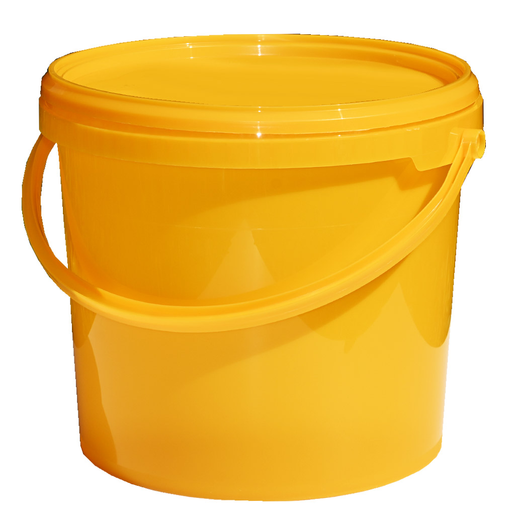 Műanyag mézeskanna 7 kg sárga