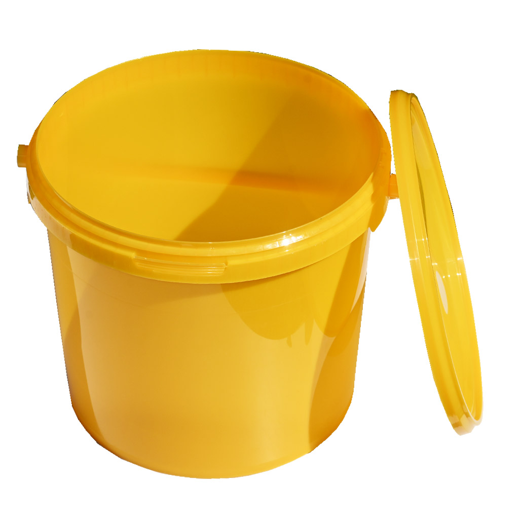 Műanyag mézeskanna 7 kg sárga