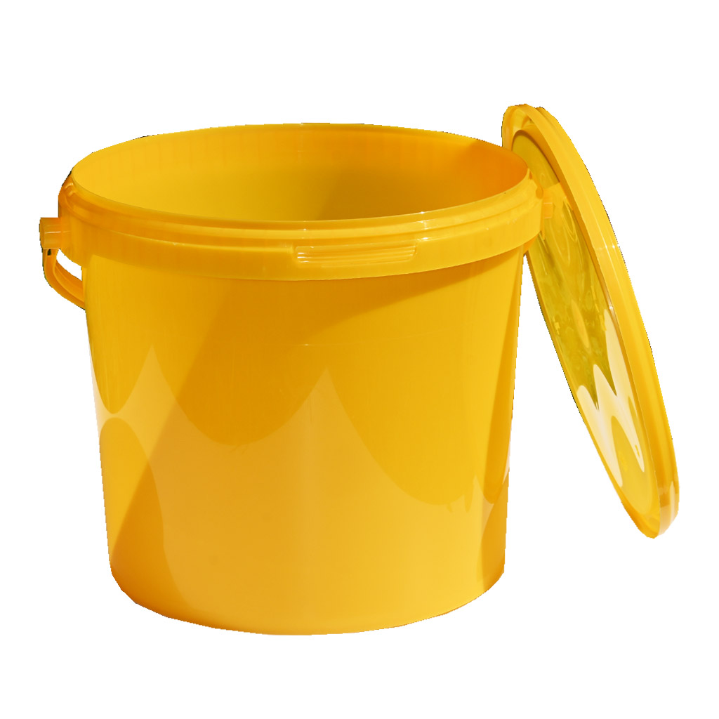 Műanyag mézeskanna 7 kg sárga