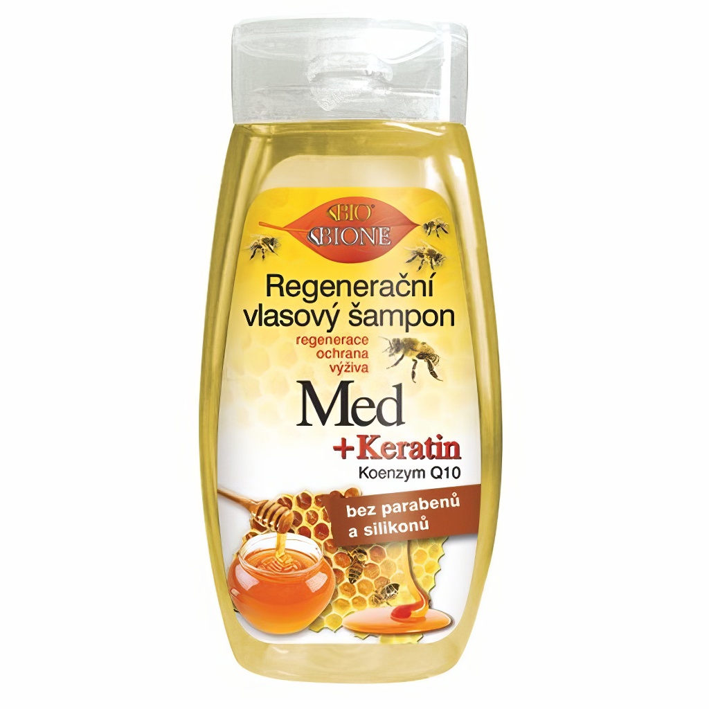 Regeneráló hajsampon MÉZ + KERATIN + Q10 260 ml