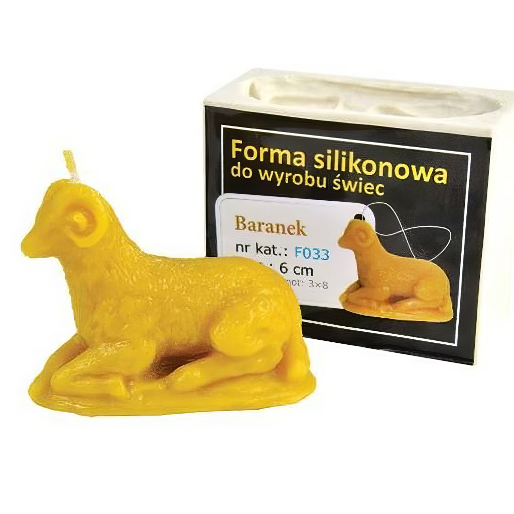 Szilikon gyertyaforma - bárány - 6 cm - F033