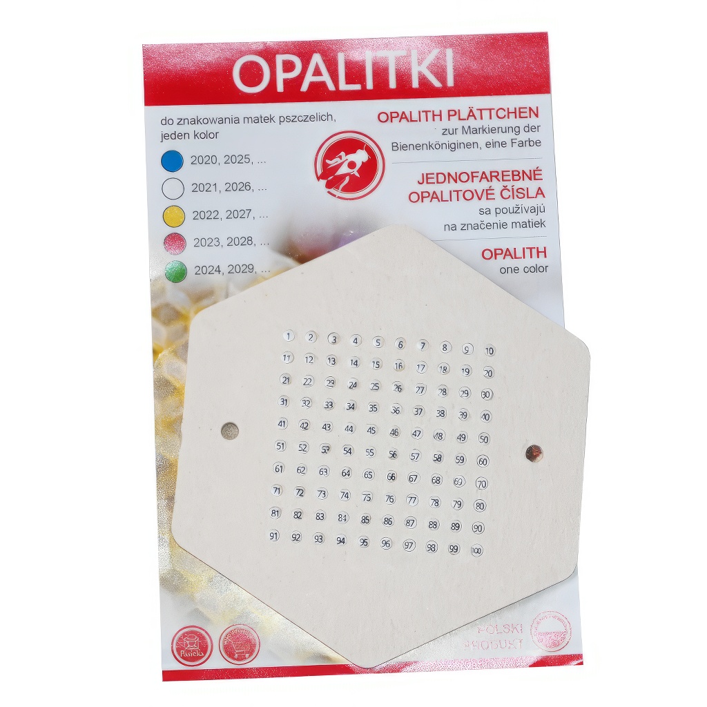 Opalit jelölők - 1-100 PL különböző színek