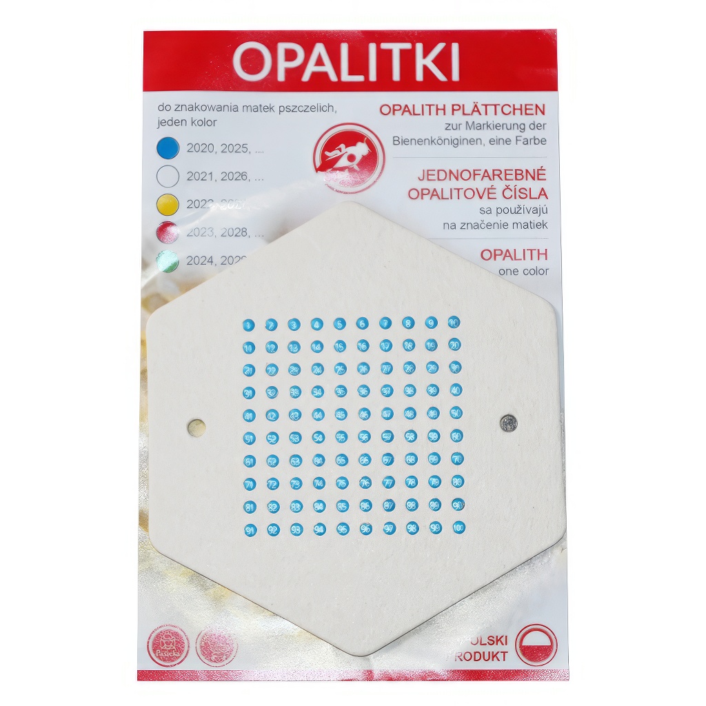 Opalit jelölők - 1-100 PL különböző színek