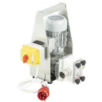 Mézpumpa pasztőröző funkcióval, 0,55 kW, 400 V, fogaskerékes modul, álló verzió