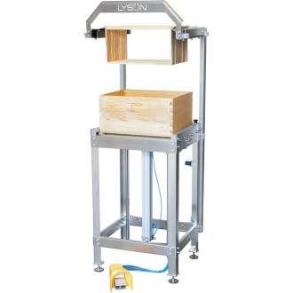 Fedelezőkés, 40 keretes fedelezőgép PREMIUM, 100 kg-os viaszprés