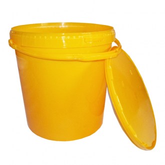Műanyag mézestartály 25 kg sárga