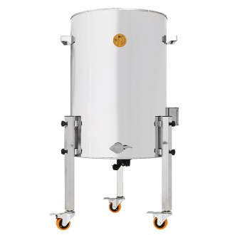 Kristálytalanító mézpergető vödör fűtéssel Mellarius MaxiLine 230 V - 163 liter / 225 kg