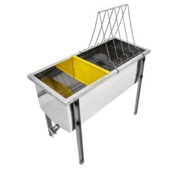 Fedelezőasztal Lysoň Optima - rozsdamentes acél kád - P 75 cm Langstroth