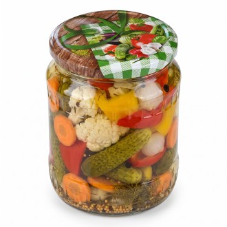 Befőző kupak TO 82 üveghez - RTS - Zöldség 3 - 700 db - teljes doboz