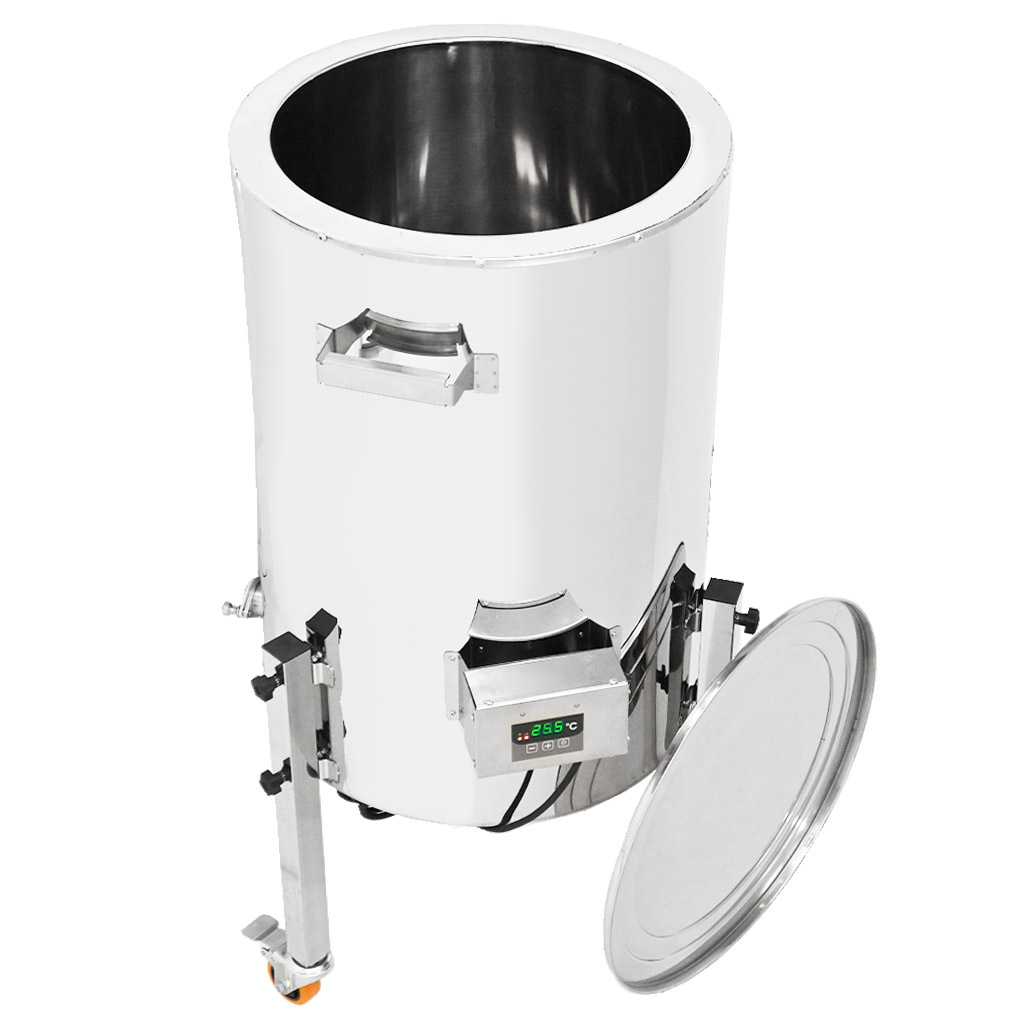 Olvasztó dekristályosító vödör fűtéssel Mellarius MaxiLine 230 V - 185 liter / 260 kg