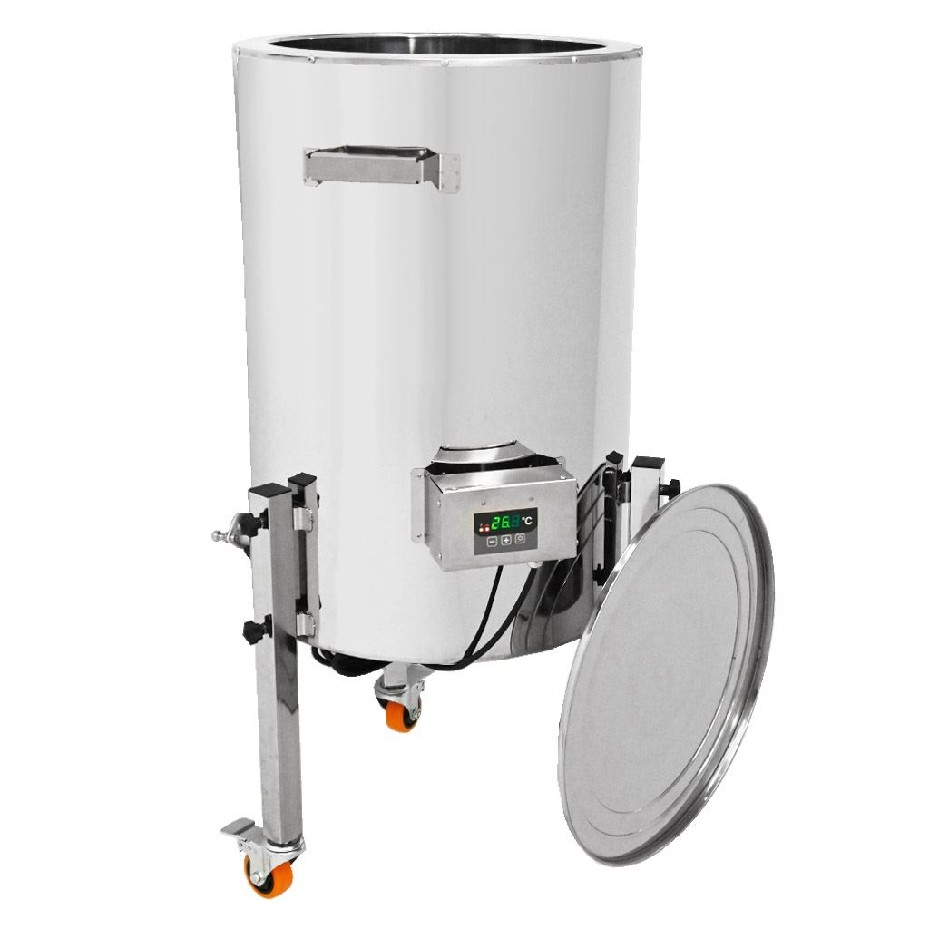 Olvasztó dekristályosító vödör fűtéssel Mellarius MaxiLine 230 V - 185 liter / 260 kg